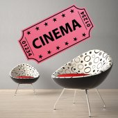 Movie Ticket Wall Stickers