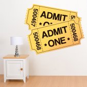 Movie Tickets Wall Stickers