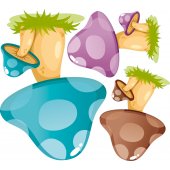 Mushroom Wall Stickers