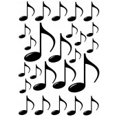 Musical Notes Set Wall Stickers