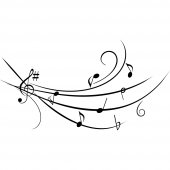 Musical Notes Wall Stickers