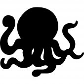 Octopus - Chalkboard / Blackboard Wall Stickers