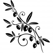 Olive branch Wall Stickers