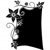 Orchid - Chalkboard / Blackboard Wall Stickers