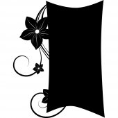 Orchid - Chalkboard / Blackboard Wall Stickers