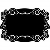 Ornament - Chalkboard / Blackboard Wall Stickers