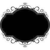 Ornament - Chalkboard / Blackboard Wall Stickers