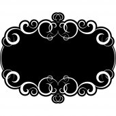 Ornament - Chalkboard / Blackboard Wall Stickers