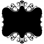 Ornament - Chalkboard / Blackboard Wall Stickers