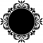 Ornament - Chalkboard / Blackboard Wall Stickers