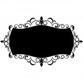 Ornament - Chalkboard / Blackboard Wall Stickers