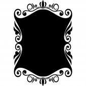 Ornament - Chalkboard / Blackboard Wall Stickers