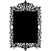 Ornament - Chalkboard / Blackboard Wall Stickers