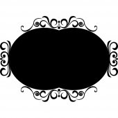 Ornament - Chalkboard / Blackboard Wall Stickers