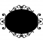 Ornament - Chalkboard / Blackboard Wall Stickers