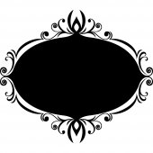 Ornament - Chalkboard / Blackboard Wall Stickers