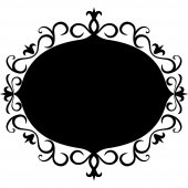 Ornament - Chalkboard / Blackboard Wall Stickers