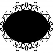 Ornament - Chalkboard / Blackboard Wall Stickers