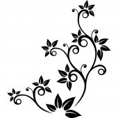 Ornamental Flowers Wall Stickers