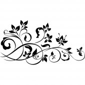 Ornamental Flowers Wall Stickers