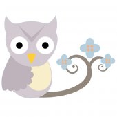 Owl Branch Wall Stickers