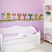 Owl Branch Wall Stickers