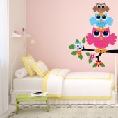Owl Branch Wall Stickers