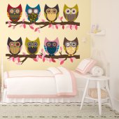 Owl Branch Wall Stickers