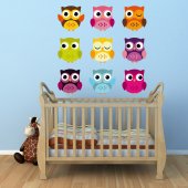 Owls Set Wall Stickers