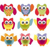 Owls Set Wall Stickers