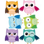Owls Set Wall Stickers