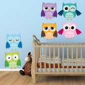 Owls Set Wall Stickers