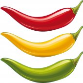 Peppers Set Wall Stickers