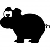 Pig -Chalkboard / Blackboard Wall Stickers