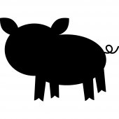 Pig -Chalkboard / Blackboard Wall Stickers