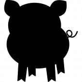 Pig -Chalkboard / Blackboard Wall Stickers