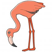 Pink Flamingo Wall Stickers