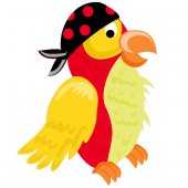 Pirate Bird Wall Stickers