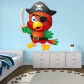 Pirate Bird Wall Stickers