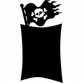 Pirate - Chalkboard / Blackboard Wall Stickers