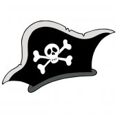 Pirate Hat Wall Stickers