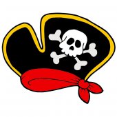 Pirate Hat Wall Stickers