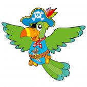 Pirate Parrot Wall Stickers