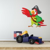 Pirate Parrot Wall Stickers