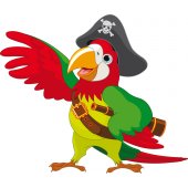 Pirate Parrot Wall Stickers