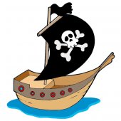 Pirate Ship Wall Stickers