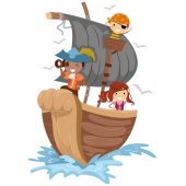 Pirate Ship Wall Stickers