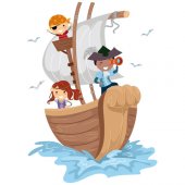 Pirate Ship Wall Stickers