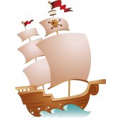 Pirate Ship Wall Stickers