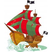 Pirate Ship Wall Stickers